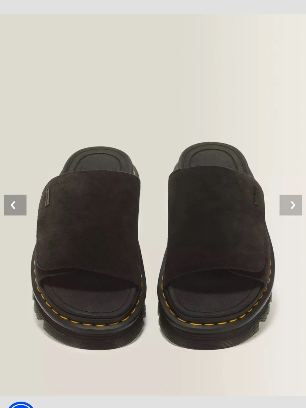 Dr. Martens Zebzag Suede Platform Slide